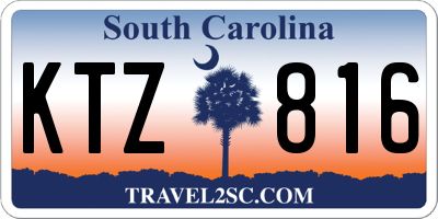 SC license plate KTZ816