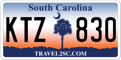 SC license plate KTZ830