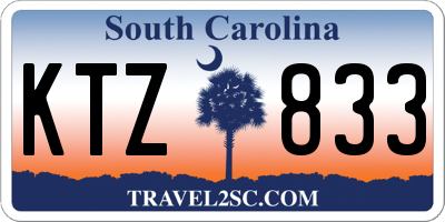 SC license plate KTZ833