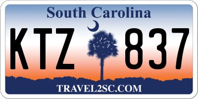 SC license plate KTZ837