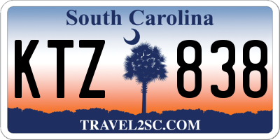 SC license plate KTZ838