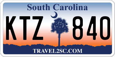 SC license plate KTZ840