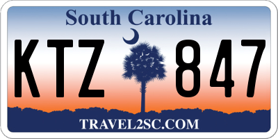 SC license plate KTZ847