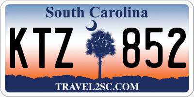 SC license plate KTZ852