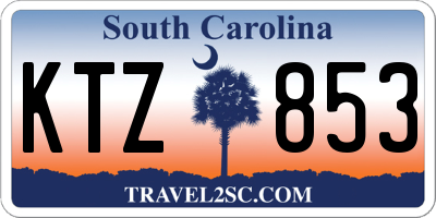 SC license plate KTZ853