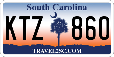 SC license plate KTZ860