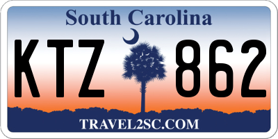 SC license plate KTZ862