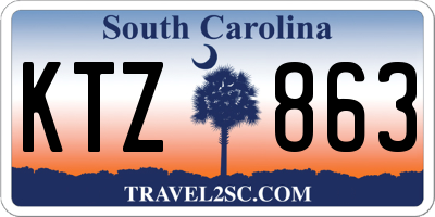 SC license plate KTZ863