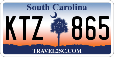 SC license plate KTZ865