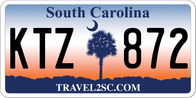 SC license plate KTZ872