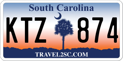 SC license plate KTZ874