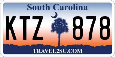 SC license plate KTZ878