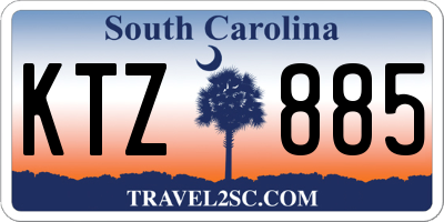 SC license plate KTZ885