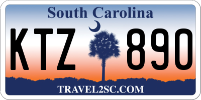 SC license plate KTZ890