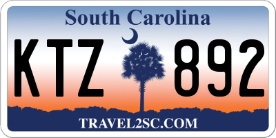 SC license plate KTZ892