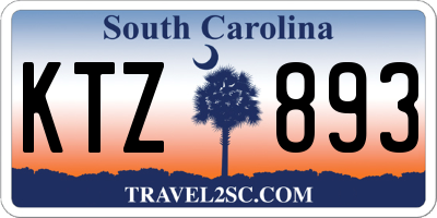 SC license plate KTZ893