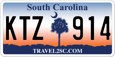 SC license plate KTZ914
