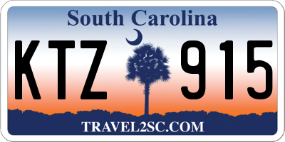 SC license plate KTZ915