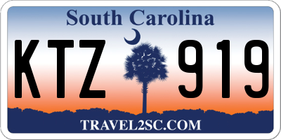 SC license plate KTZ919