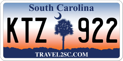 SC license plate KTZ922