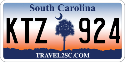 SC license plate KTZ924