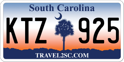 SC license plate KTZ925