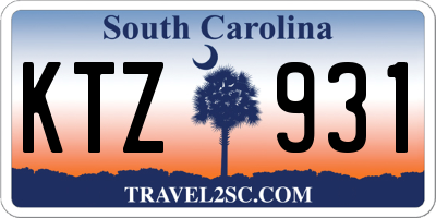 SC license plate KTZ931