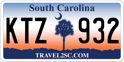 SC license plate KTZ932