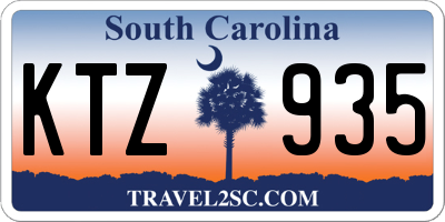 SC license plate KTZ935