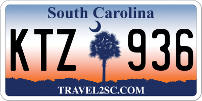 SC license plate KTZ936