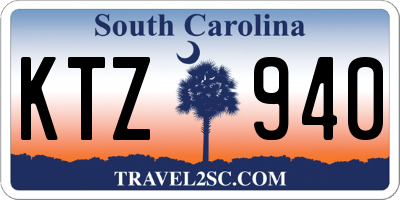 SC license plate KTZ940