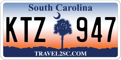 SC license plate KTZ947