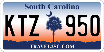SC license plate KTZ950