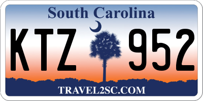 SC license plate KTZ952