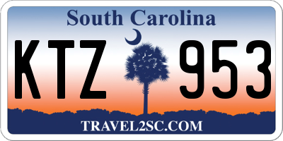 SC license plate KTZ953