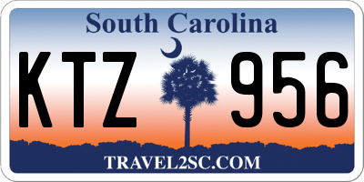 SC license plate KTZ956