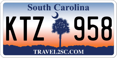 SC license plate KTZ958