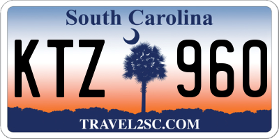 SC license plate KTZ960
