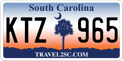 SC license plate KTZ965