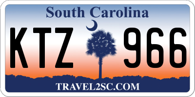 SC license plate KTZ966