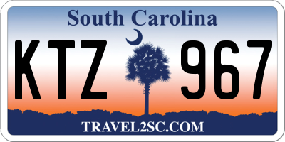 SC license plate KTZ967
