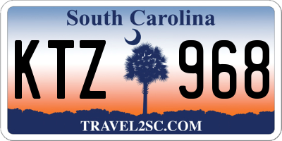SC license plate KTZ968