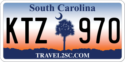 SC license plate KTZ970