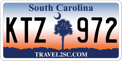 SC license plate KTZ972