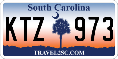 SC license plate KTZ973
