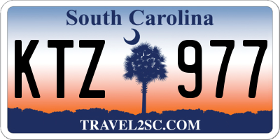 SC license plate KTZ977