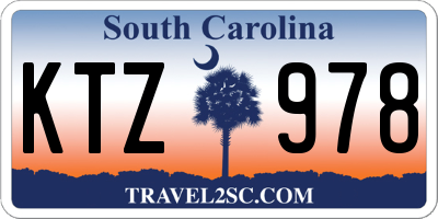 SC license plate KTZ978