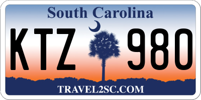 SC license plate KTZ980