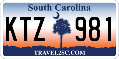 SC license plate KTZ981