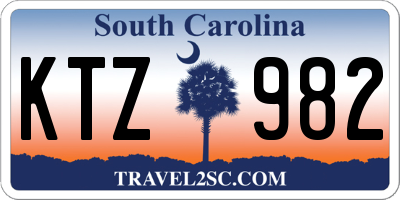 SC license plate KTZ982